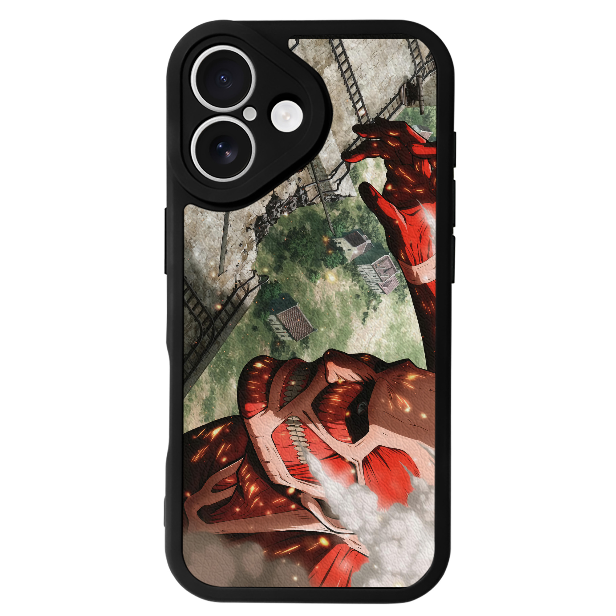 （画像用） 進撃の巨人 Attack on Titan 【iPhone 16シリーズ対応】シリコンスマホケース（レザー調） 材質：シリコン